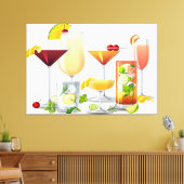 Toile Types de cocktails (Insitu(Salon))