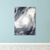 Toile Typhon Nida au sud-sud-ouest d'Iwo Jima (Insitu (Plancher de Bois))