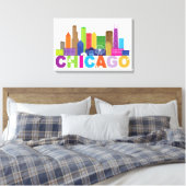 Toile Typographe de Chicago (Insitu(Chambre))