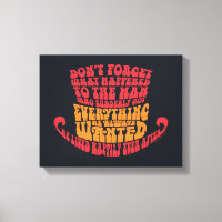Typographie Casquette de Willy Wonka
