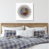 Toile Typographie céleste soleil (Insitu(Chambre))