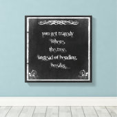 Toile Typographie : Citation inspirante sur la sagesse (Insitu (Plancher de Bois))