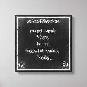 Toile Typographie : Citation inspirante sur la sagesse