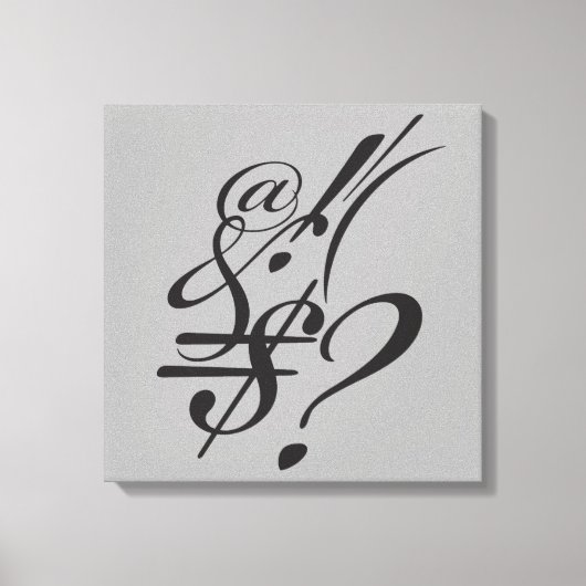 Toile Typographie (composition Abstraite) (Recto)