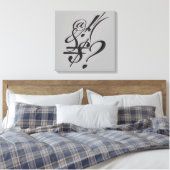 Toile Typographie (composition Abstraite) (Insitu(Chambre))