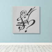 Toile Typographie (composition Abstraite) (Insitu (Plancher de Bois))