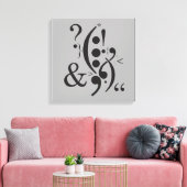 Toile Typographie (composition Abstraite) (Insitu(Salon))