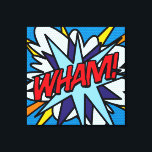 Toile Typographie cool Moderne Pop Art Comic Livre WHAM<br><div class="desc">Un livre de bande dessinée Pop Art moderne inspiré de la toile avec le mot POP! Idéal pour égayer la maison ou le bureau. Ajoutez un peu de zap pow et whip dans votre monde aujourd'hui! Conçu par Thisisnotme©</div>