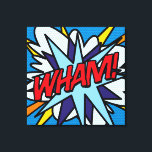 Toile Typographie cool Moderne Pop Art Comic Livre WHAM<br><div class="desc">Un livre de bande dessinée Pop Art moderne inspiré de la toile avec le mot POP! Idéal pour égayer la maison ou le bureau. Ajoutez un peu de zap pow et whip dans votre monde aujourd'hui! Conçu par Thisisnotme©</div>