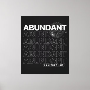 Toile Typographie d'affirmation abondante