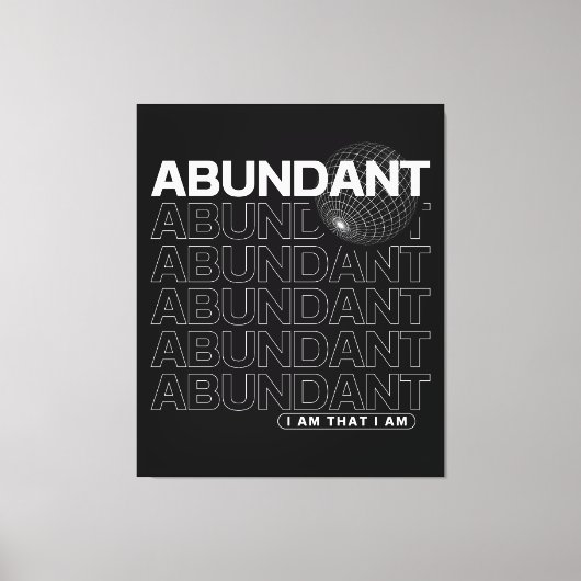 Toile Typographie d'affirmation abondante (Recto)