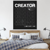 Toile Typographie d'affirmation du créateur (Insitu(Chambre))