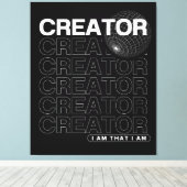Toile Typographie d'affirmation du créateur (Insitu (Plancher de Bois))