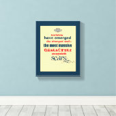 Toile Typographie de devis inspirante (Insitu (Plancher de Bois))