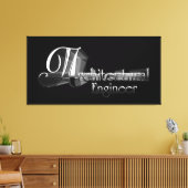 Toile Typographie de l'ingénierie architecturale (Insitu(Salon))