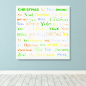 Toile Typographie de Noël (Insitu (Plancher de Bois))