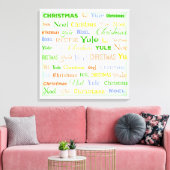 Toile Typographie de Noël (Insitu(Salon))