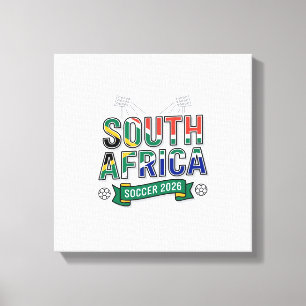 Toile Typographie de pays audacieuse Football Afrique du