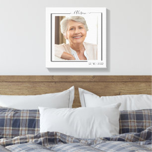 Toile Typographie de photo et de texte personnalisée pou