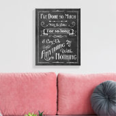 Toile Typographie de tableau de bord rustique Affirmatio (Insitu(Salon))