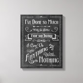 Toile Typographie de tableau de bord rustique Affirmatio (Recto)