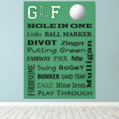 Toile Typographie du GOLF (Insitu (Plancher de Bois))