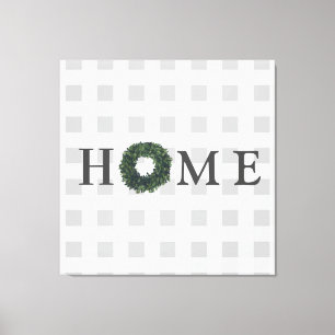 Toile Typographie en plastique noir et blanc Décor de fe