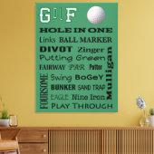Toile typographie GOLF (Insitu(Salon))