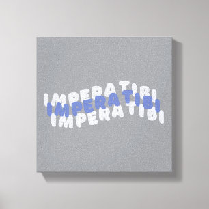 Toile Typographie Inspirante Imparfaitement Parfaite