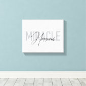 Toile Typographie moderne, simple, cool Miracle Happings (Insitu (Plancher de Bois))