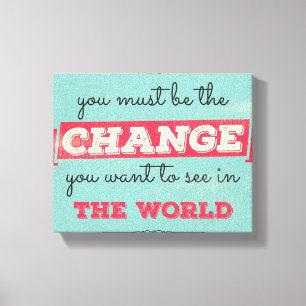 Toile Typographie vintage