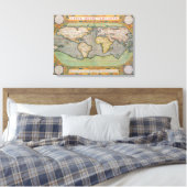 Toile Typus Orbis Terrarum, carte du monde (Insitu(Chambre))
