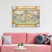Toile Typus Orbis Terrarum, carte du monde (Insitu(Salon))