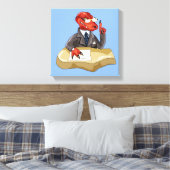 Toile Tyrannosaurus Rex Boss Assis À Un Bureau. 2 (Insitu(Chambre))