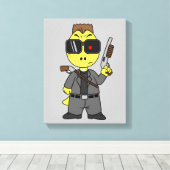 Toile Tyrannosaurus Rex Habillé Comme Terminator. (Insitu (Plancher de Bois))