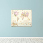 Toile Ubersicht der Erde - Aperçu de la carte de la Terr (Insitu (Plancher de Bois))