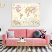 Toile Ubersicht der Erde - Aperçu de la carte de la Terr (Insitu(Salon))