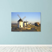 Toile UE, Espagne, La Mancha, Consuegra. Windmills et (Insitu (Plancher de Bois))