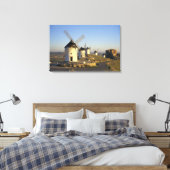 Toile UE, Espagne, La Mancha, Consuegra. Windmills et (Insitu(Chambre))