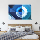 Toile uego de Formas - Arte Abstracto en Azul  (Insitu(Chambre))