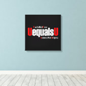 Toile UEqualsU VIH Faits Pas peur Science Pas Stigmatism (Insitu (Plancher de Bois))