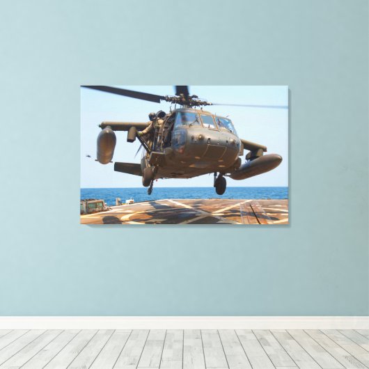 Toile UH-60M BLACKHAWK 24x36 (Insitu (Plancher de Bois))