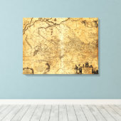 Toile UkraineCarte panoramiqueUkraine (Insitu (Plancher de Bois))