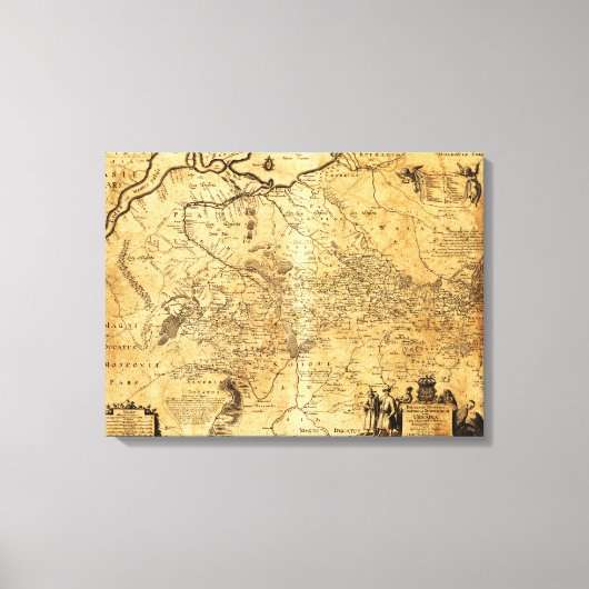 Toile UkraineCarte panoramiqueUkraine (Recto)