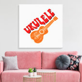 Toile Ukulele Texte Super (Insitu(Salon))