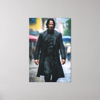 Toile Ultra Realistic illustration of Keanu Reeves
