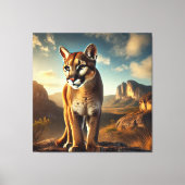 Toile Um linda Onça Parda próximo da Chapada Diamantina  (Recto)