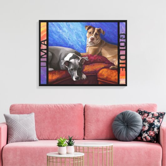 Toile Uma et Goldie (Insitu(Salon))