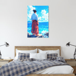 Toile Umibe no Seijaku – Sérénité du bord de mer
