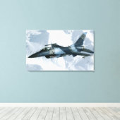 Toile Un agresseur F-16 (Insitu (Plancher de Bois))